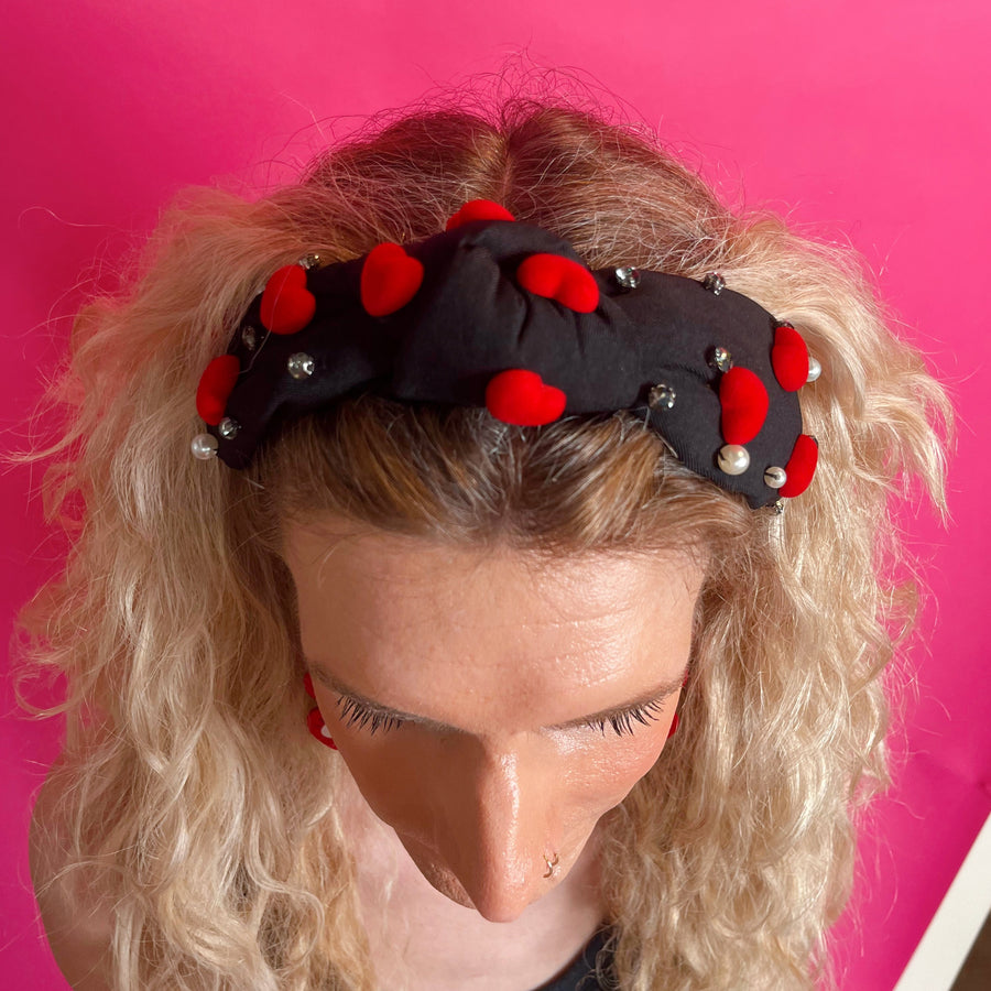Playing Heart to Get Valentine's Headband