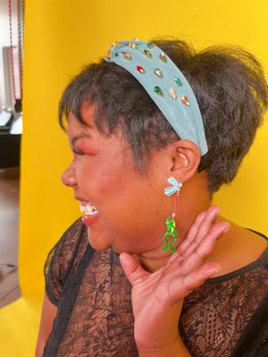 Swallowed a Fly Frog Earrings