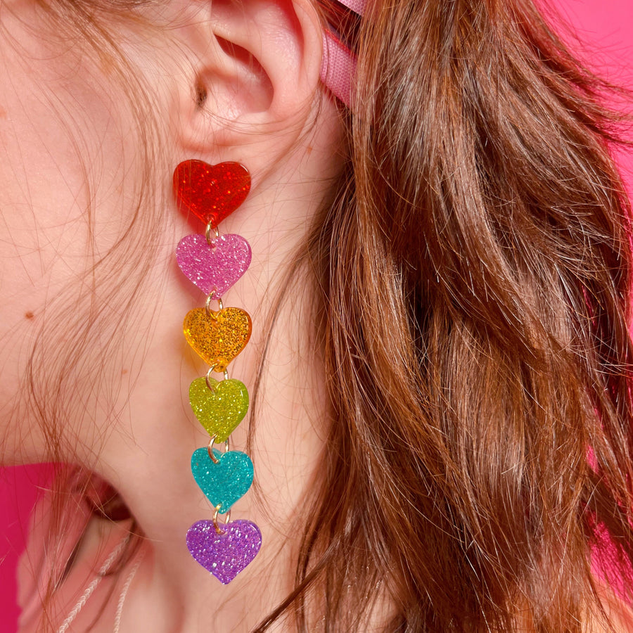 Rainbow Gum Drop Earrings