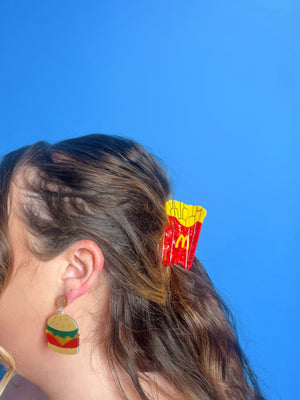 Eyes on the Fries Hair Claw - Inspired by McDonalds