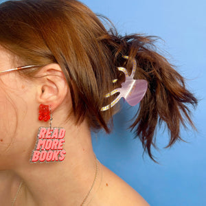 Read More Books Glitter Earrings