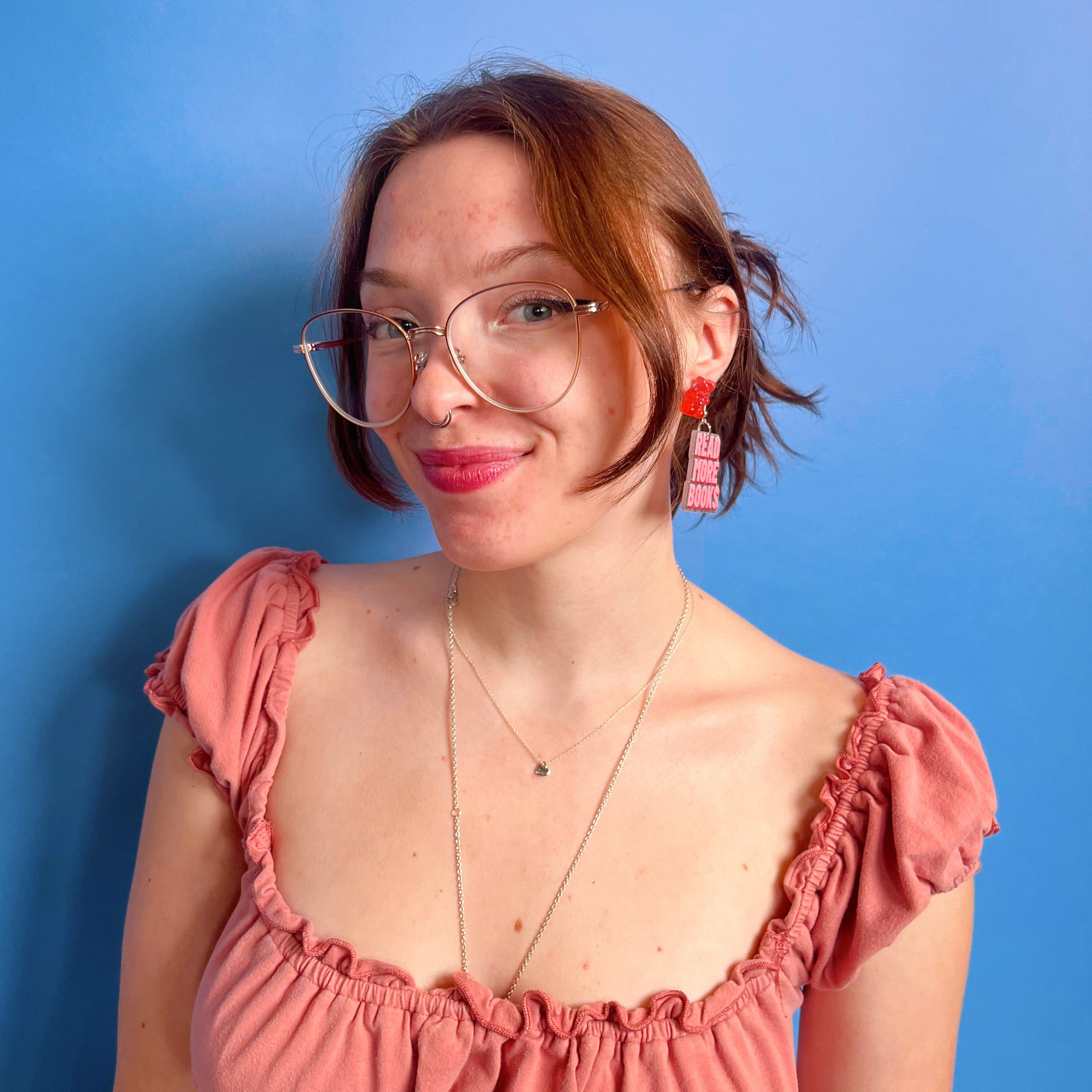 Read More Books Glitter Earrings