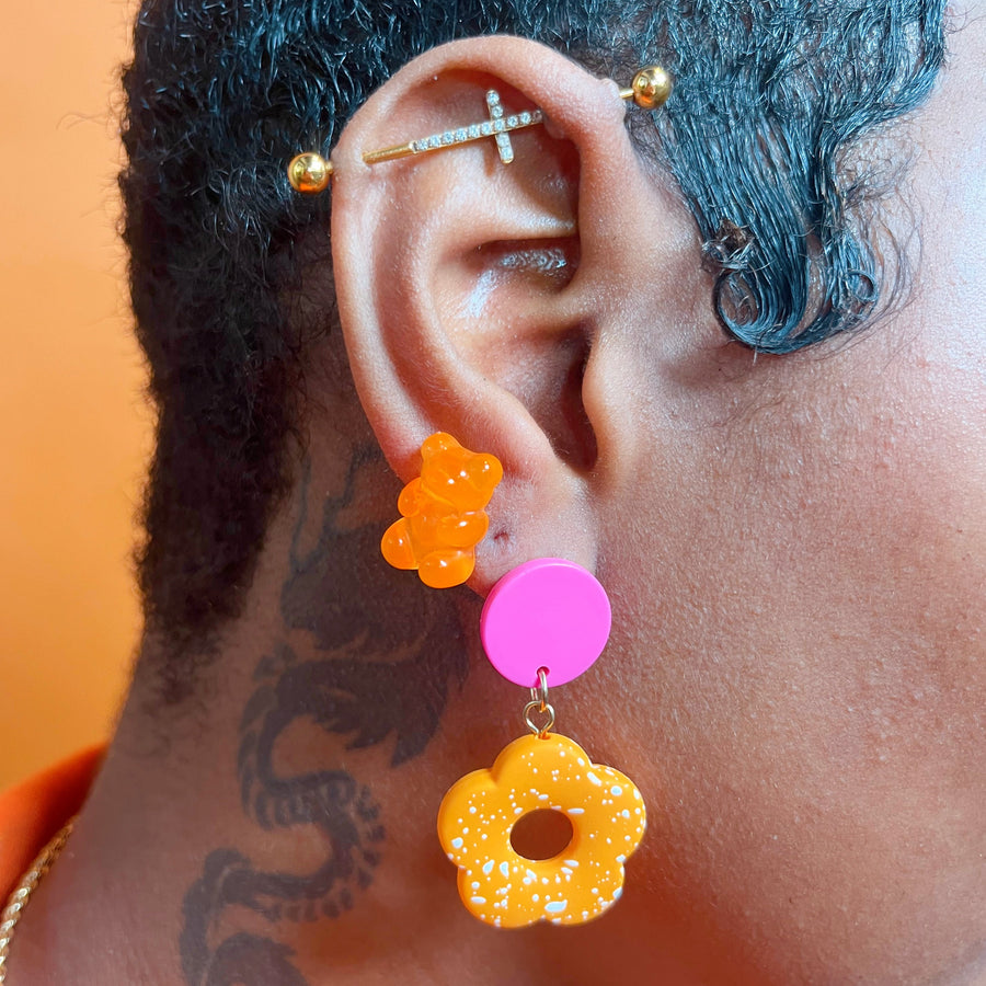 Fruit Punch Flowers Earrings