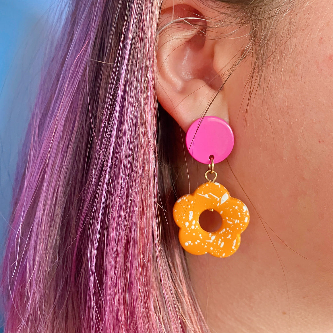 Fruit Punch Flowers Earrings