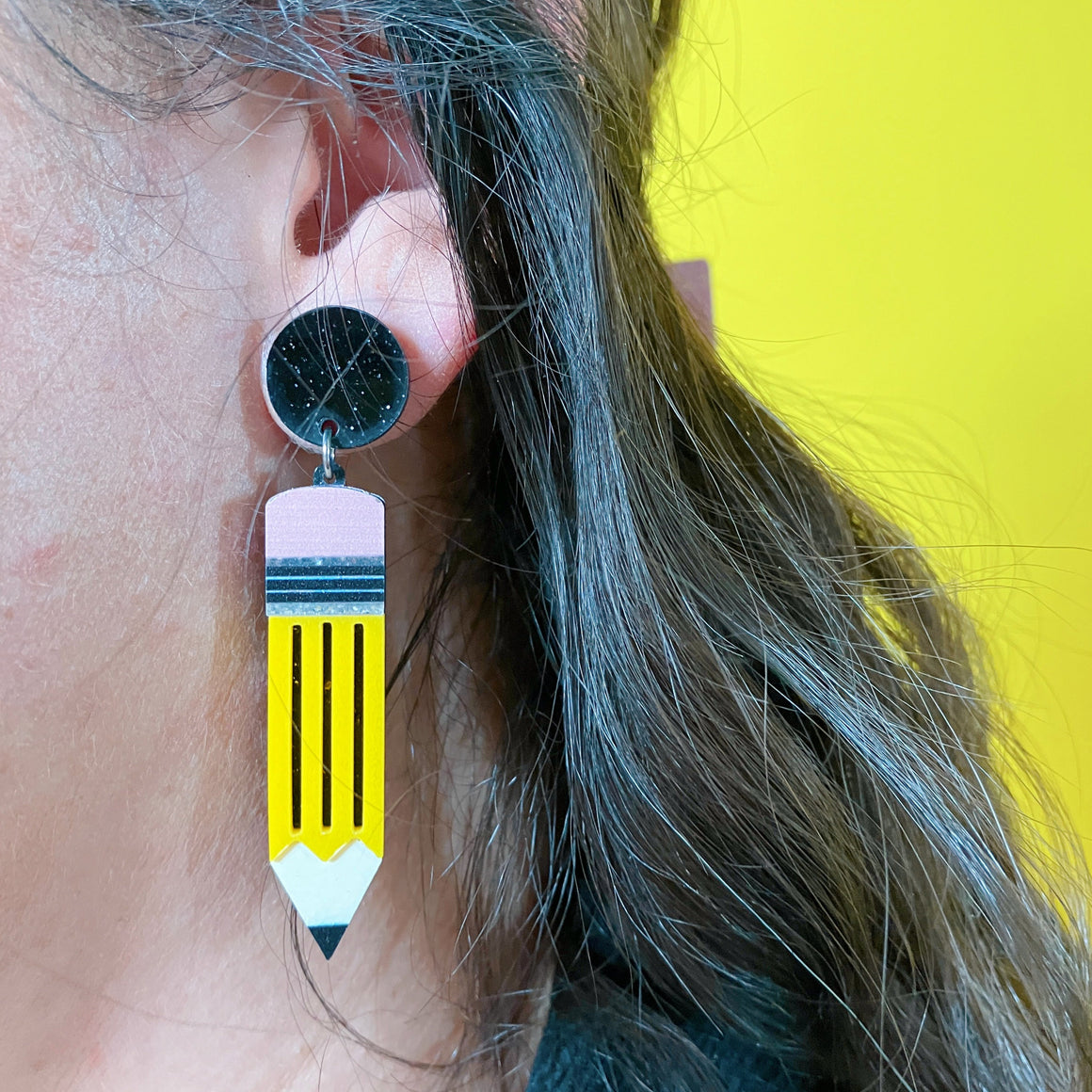 You're Sharp Pencil Earrings