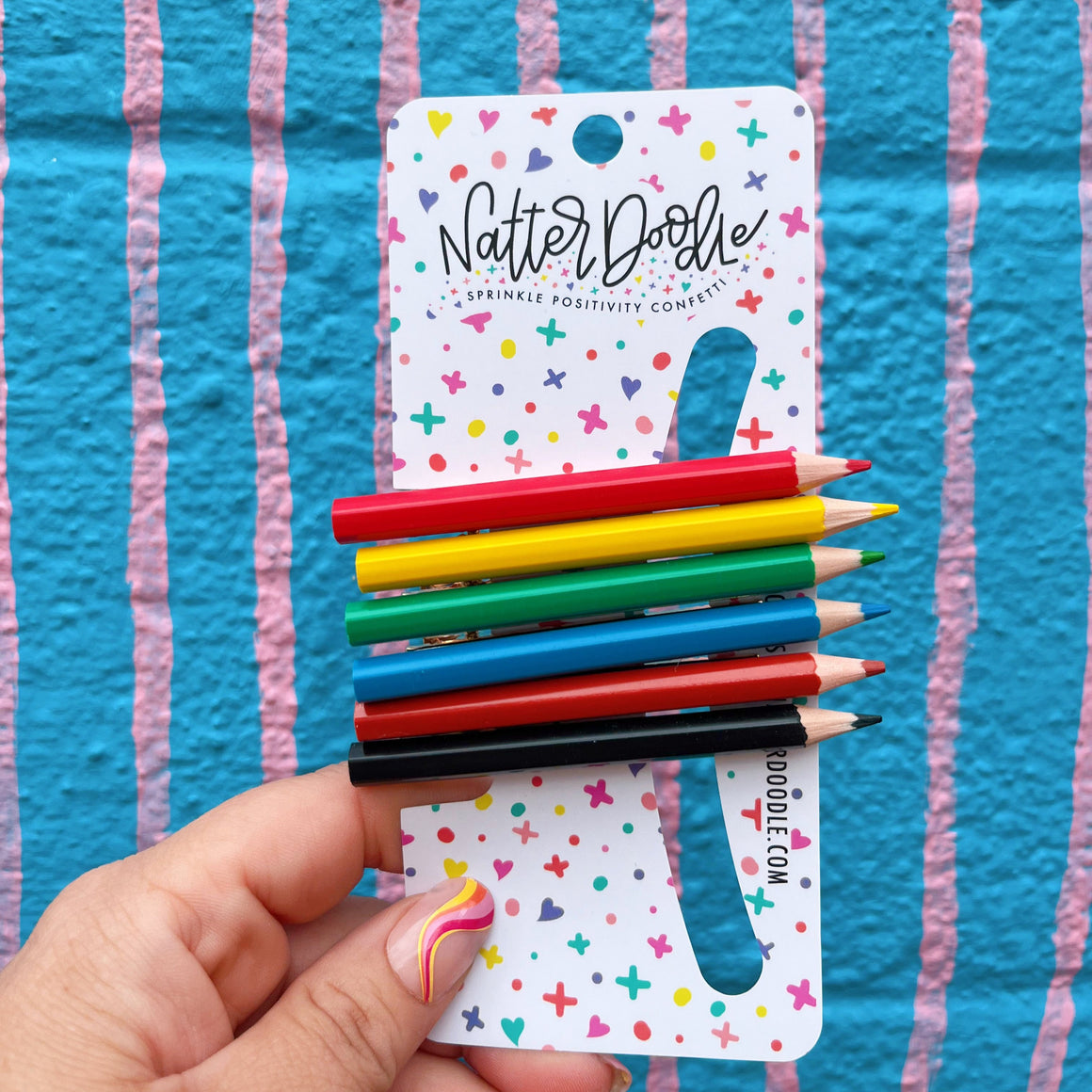 Pencil Me In Colored Pencil Hair Clip Set