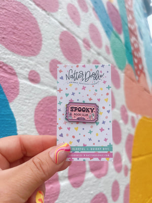 Spooky Book Club Enamel Pin