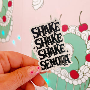 Shake Shake Shake Senora Beetlejuice Halloween Sticker