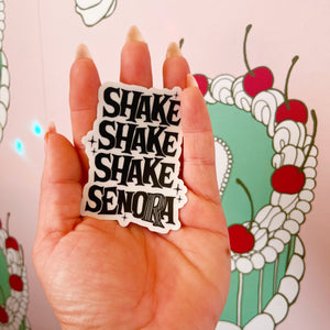 Shake Shake Shake Senora Beetlejuice Halloween Sticker