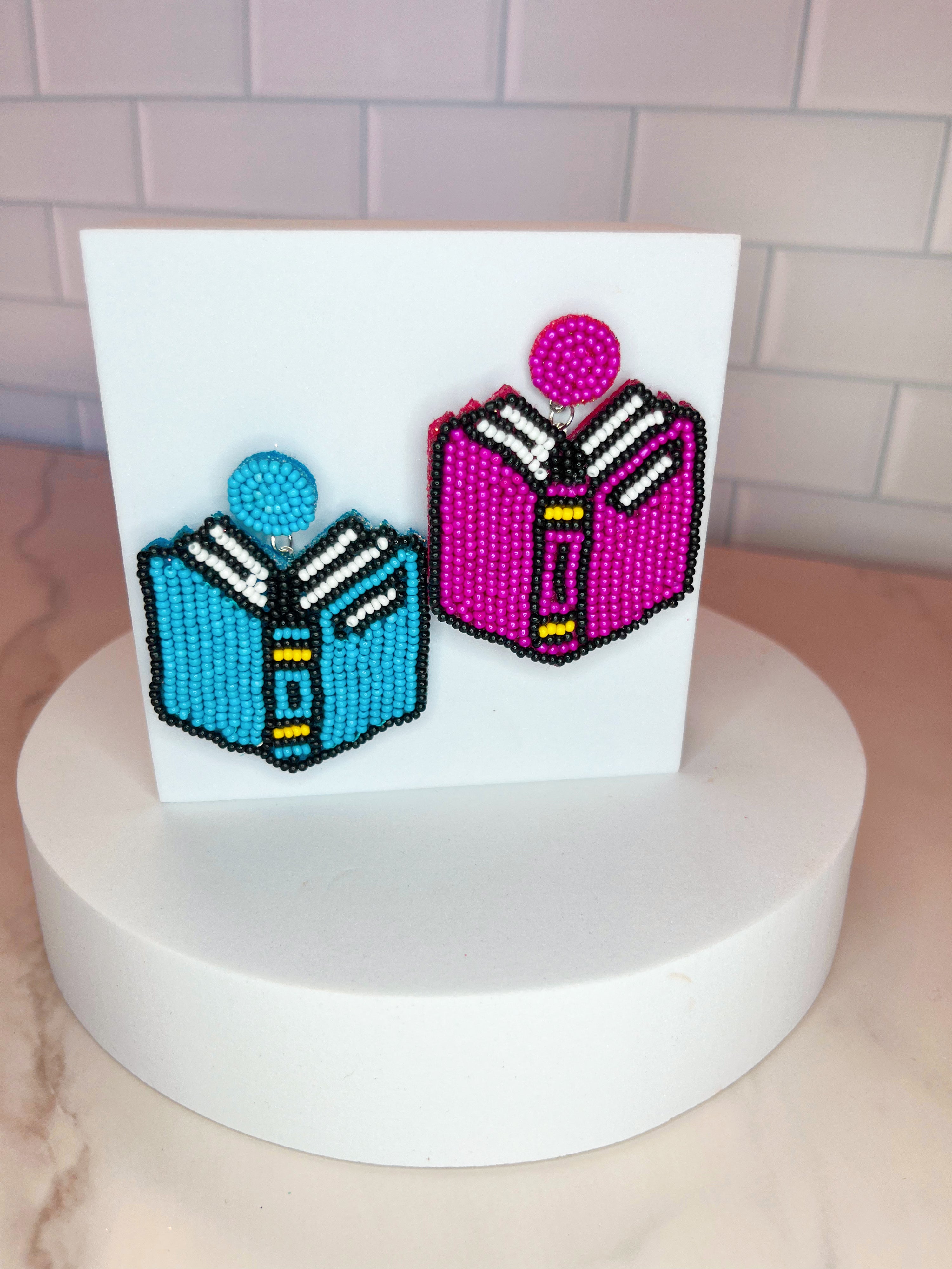 Booked & Beadsy Reading Earrings