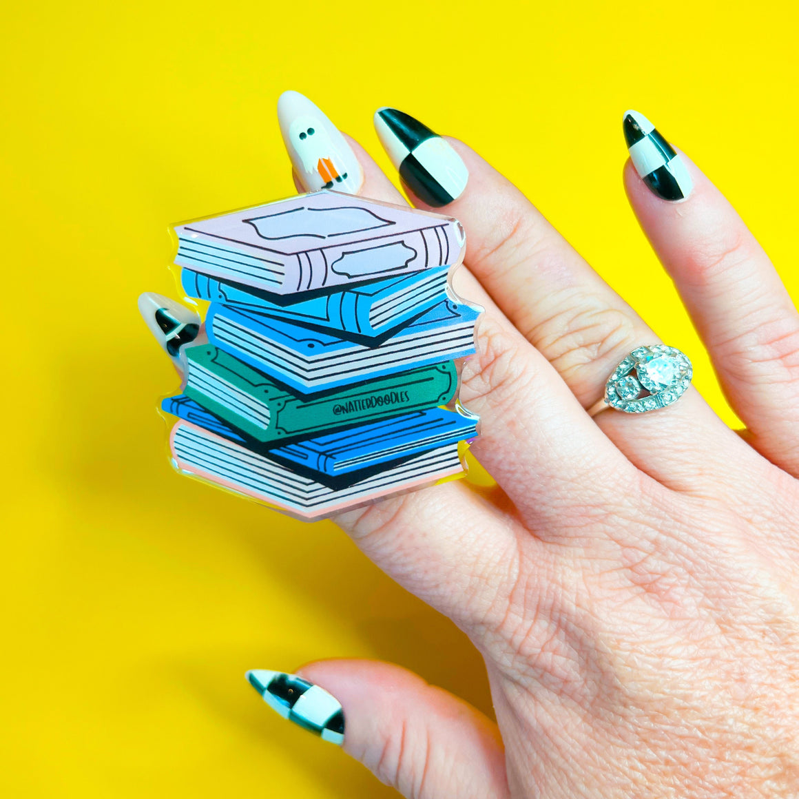 Stacks on Stacks Book Phone Sticky Grip