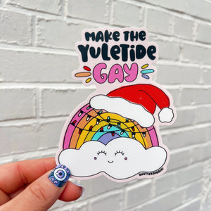 Make the Yuletide Gay Holiday Sticker