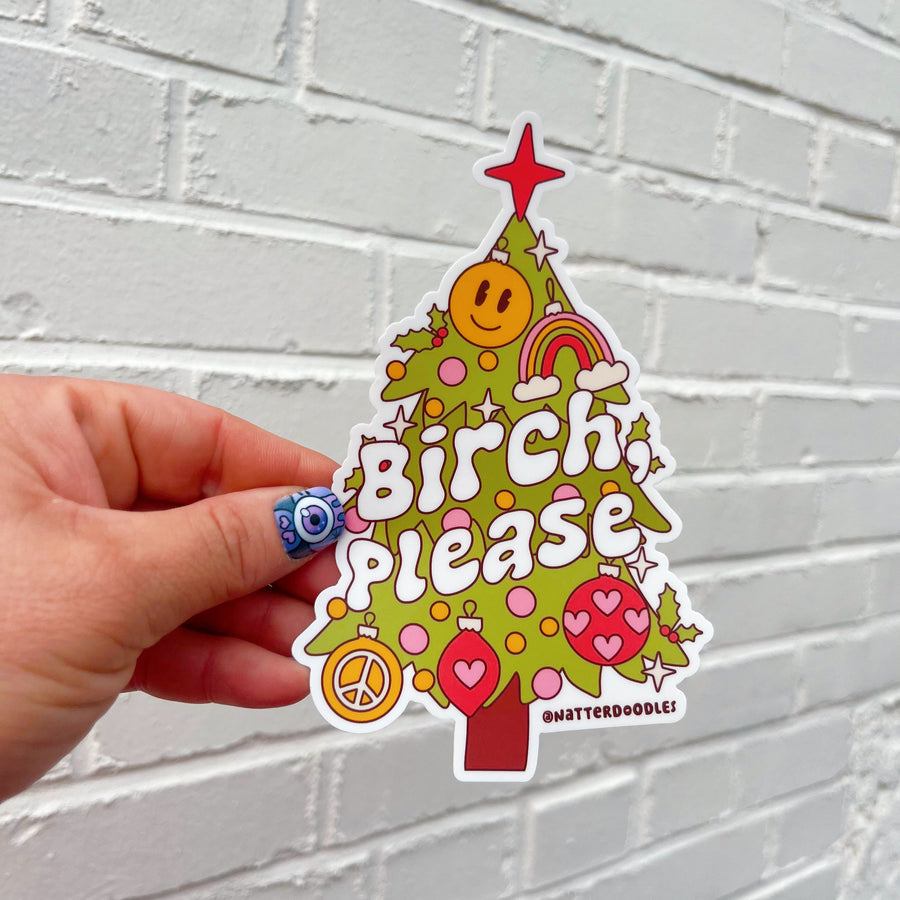 Birch, Please Holiday Sticker