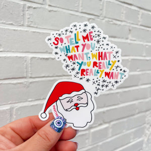 Spice Girls Santa Sticker