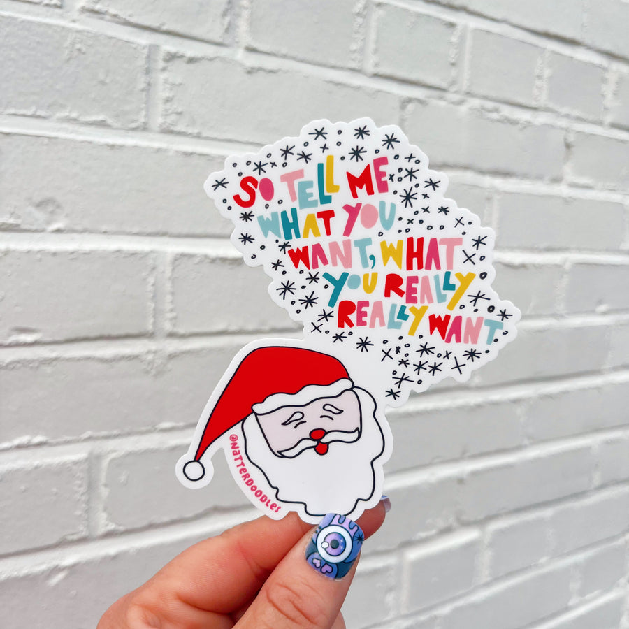 Spice Girls Santa Sticker