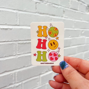 Ho Ho Ho Joyful Holiday Sticker