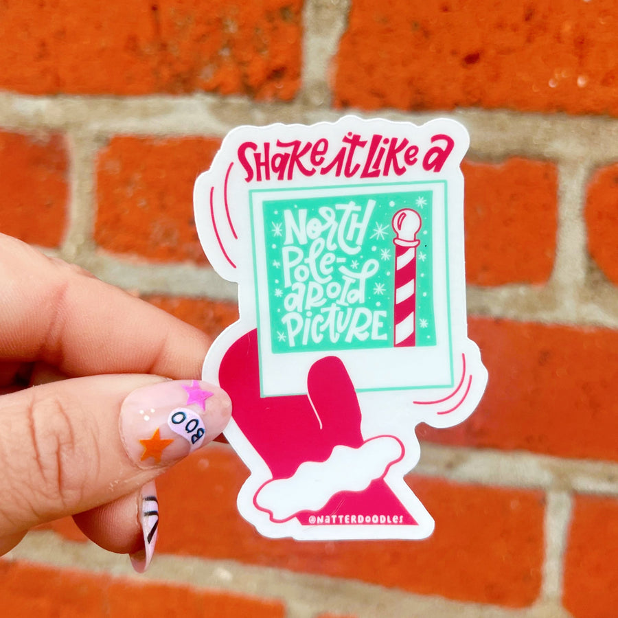 Shake it Like a North Pole-aroid Picture Sticker