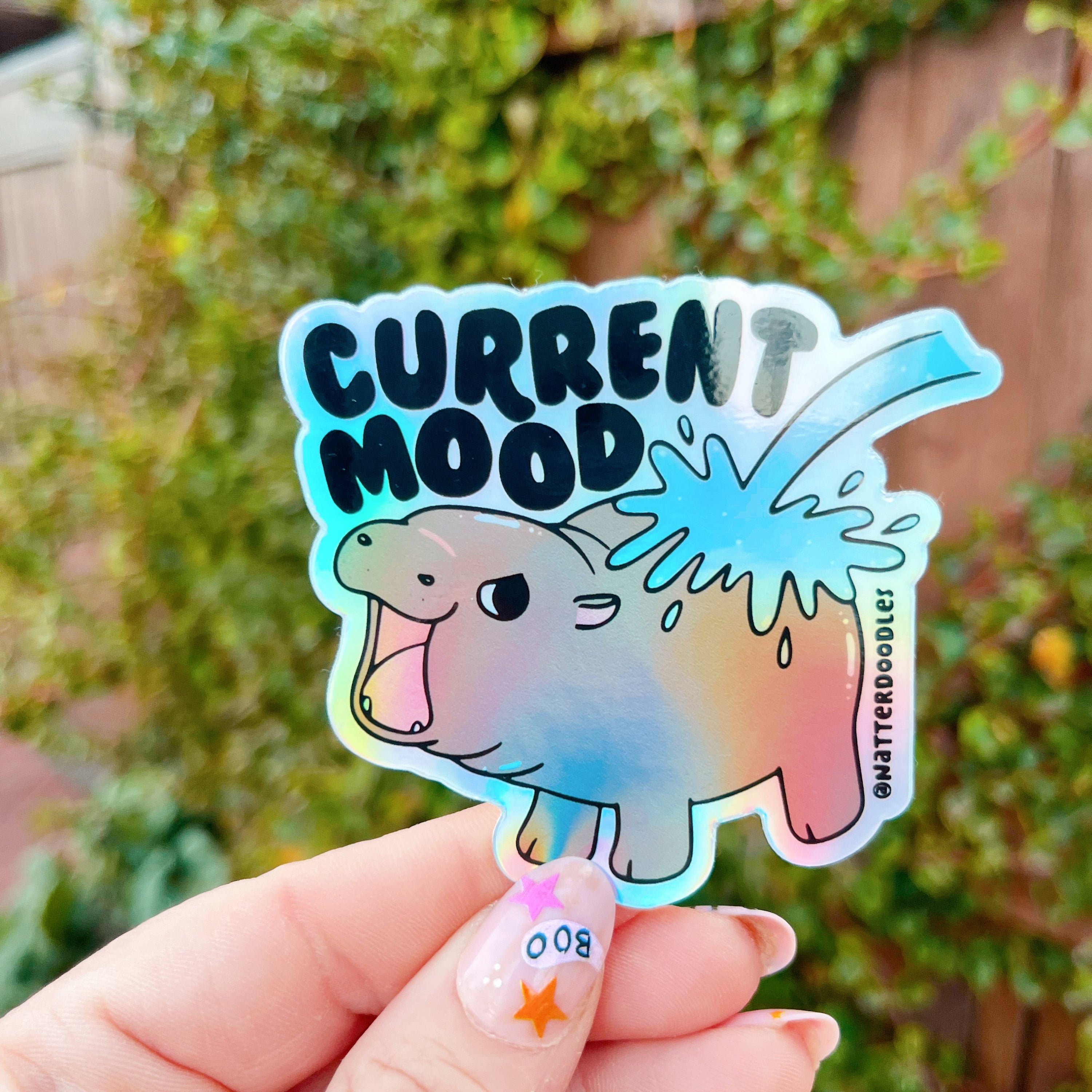 Current Mood Moo Deng Sticker