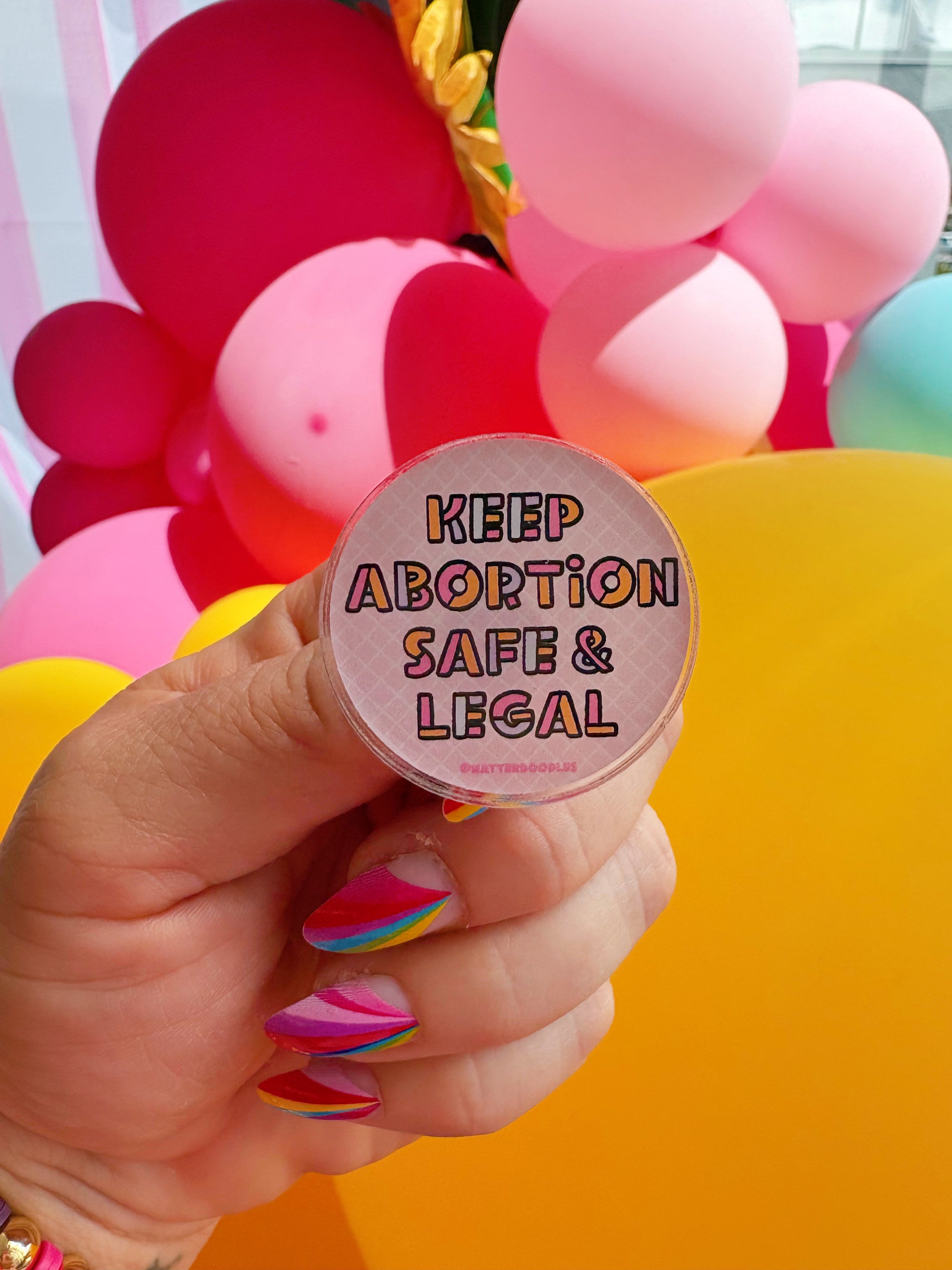 Keep Abortion Safe & Legal Pin