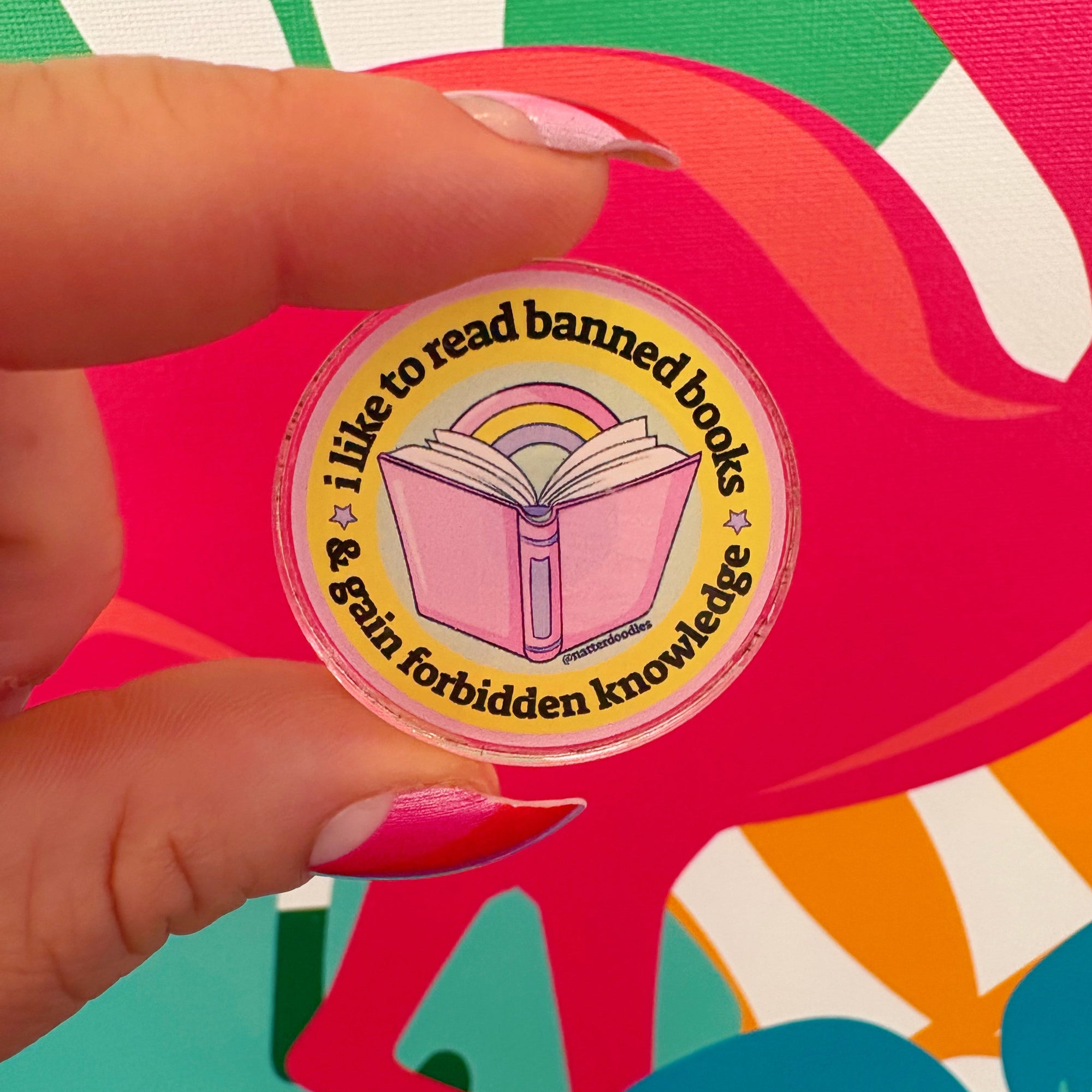 Read Banned Books, Gain Forbidden Knowledge Pin
