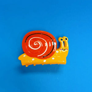 Slow Your Roll Snail Hair Claw Clip