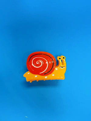 Slow Your Roll Snail Hair Claw Clip