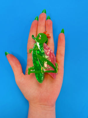 Hop to It Grasshopper Hair Claw