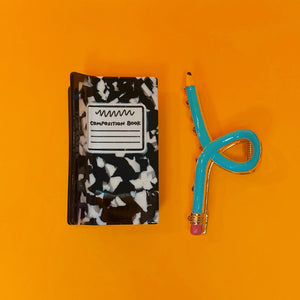 Write Side of History Pencil Hair Claw
