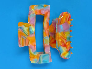Rainbow Sherbert Hair Claw