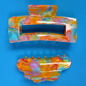 Rainbow Sherbert Hair Claw