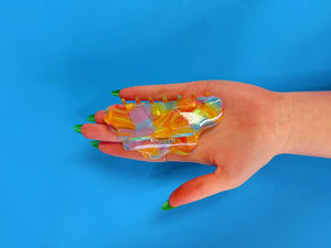 Rainbow Sherbert Hair Claw