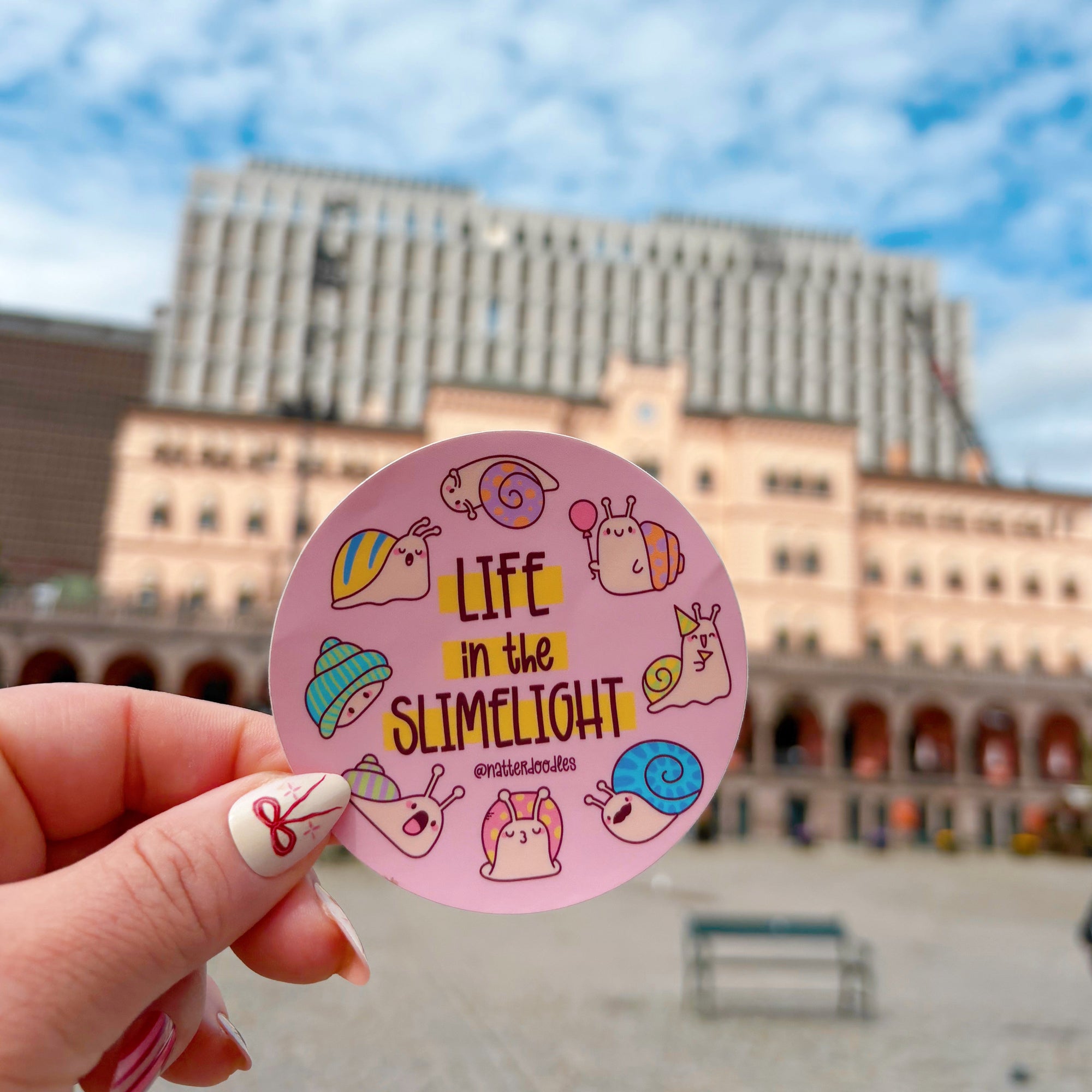 Life in the Slimelight Snail Sticker