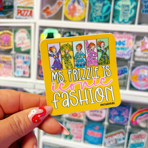 Ms. Frizzle is Iconic Fashion Sticker