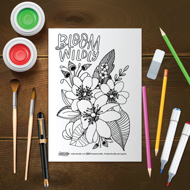 Mini & Young at Art Combo Coloring Club Subscription