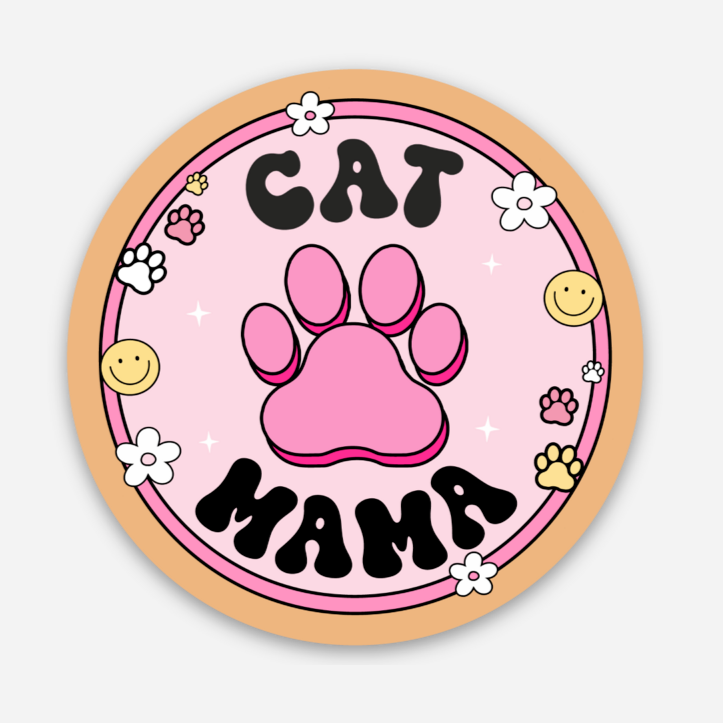 Cat Mama Sticker