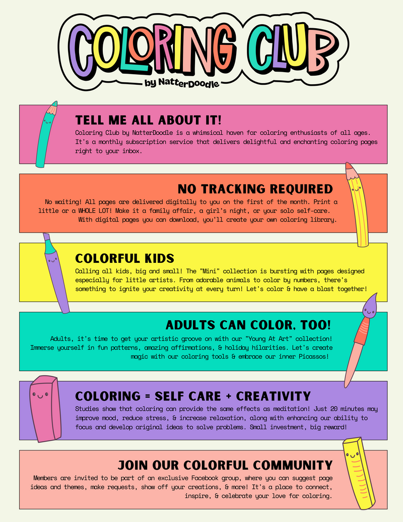 Coloring Club - NatterDoodle