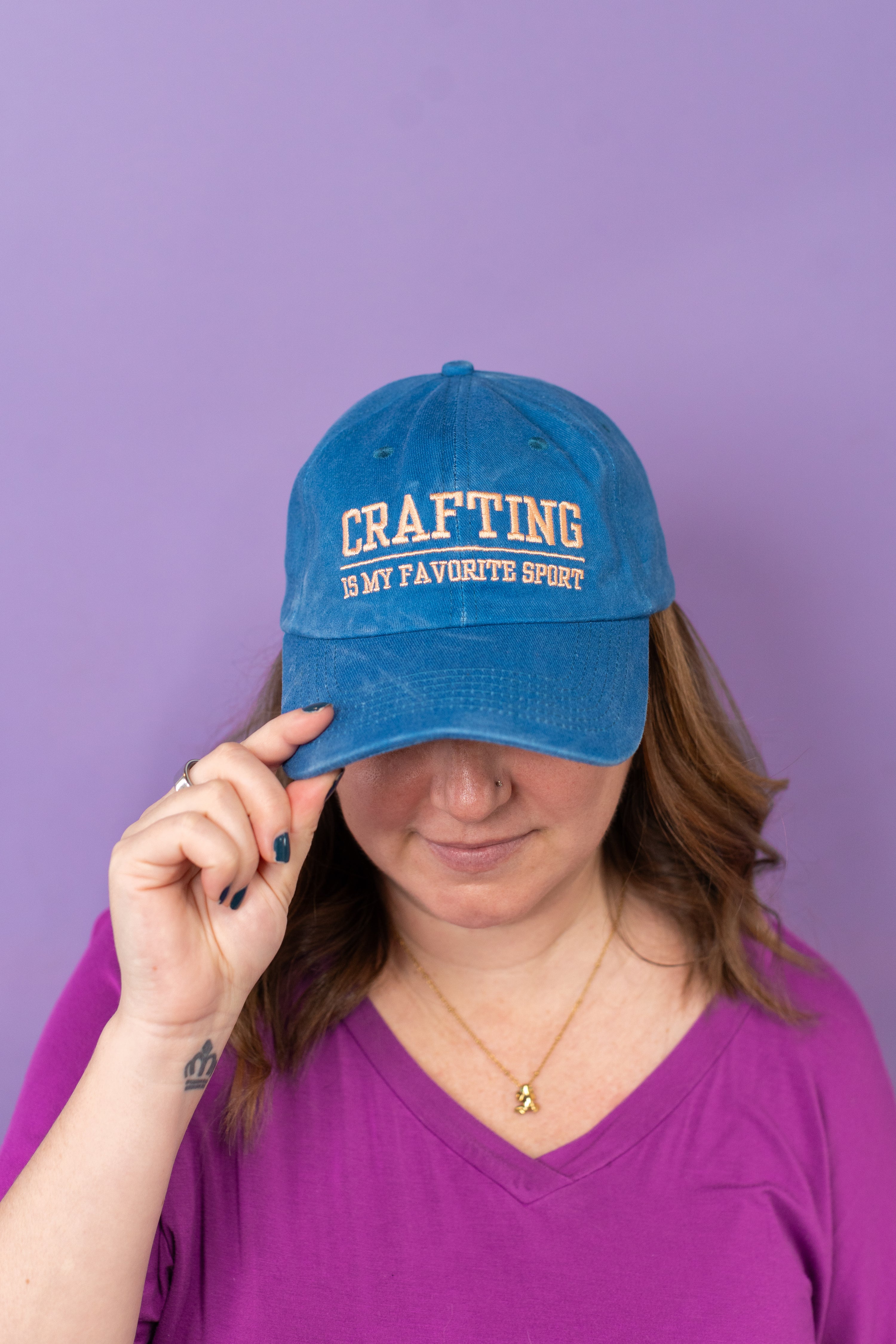 Crafting Is My Favorite Sport Dad Cap