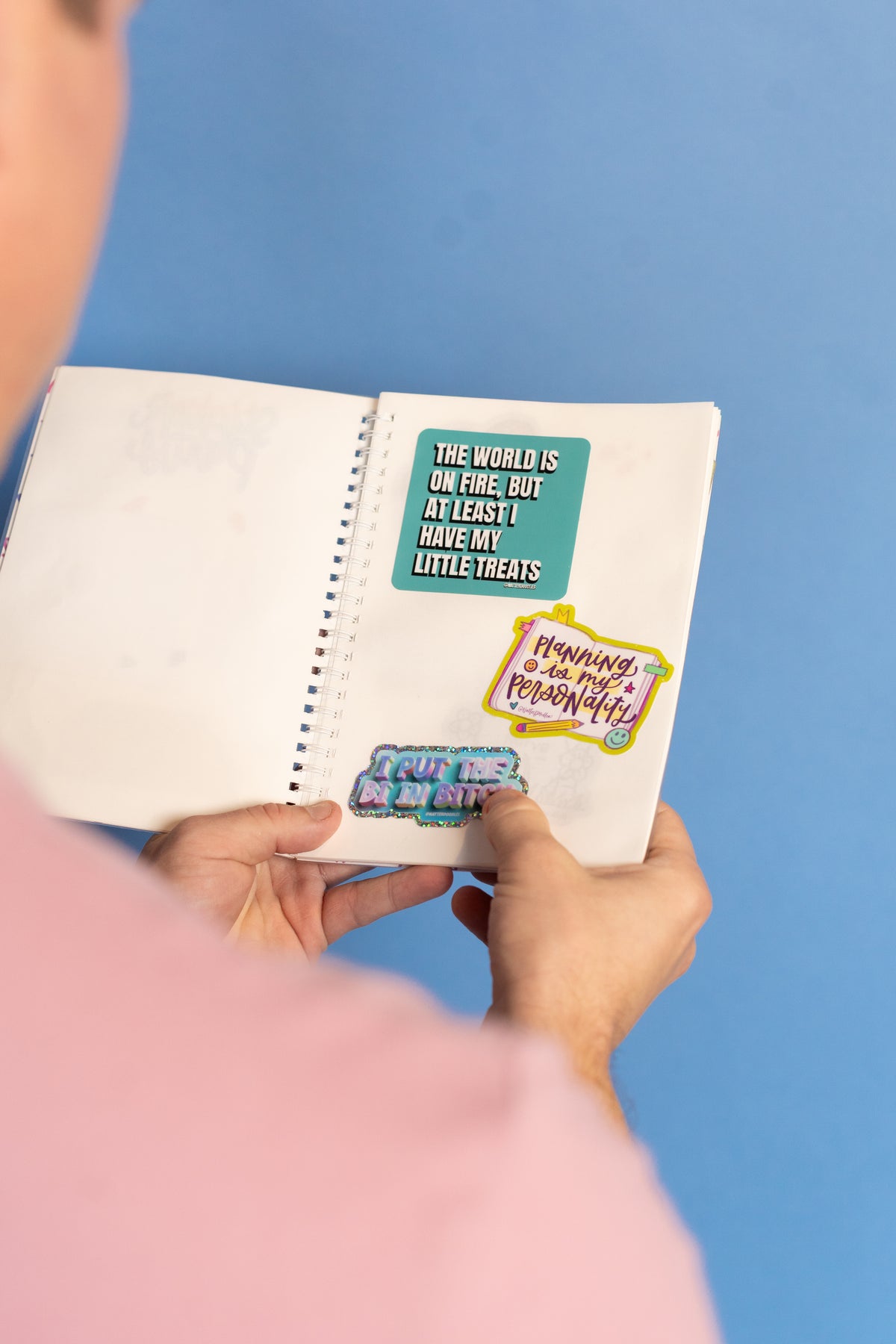 The World Is on Fire, but at Least I Have My Little Treats Sticker