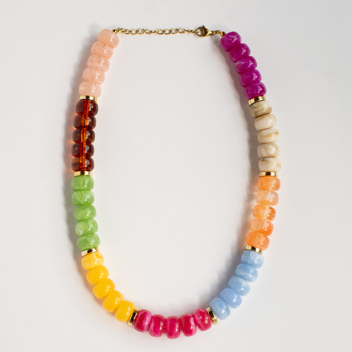 Color Outside the Lines Acrylic Beaded Necklace