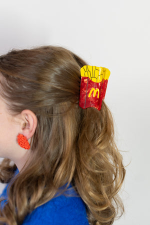 Eyes on the Fries Hair Claw - Inspired by McDonalds