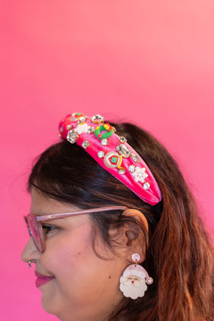 Santa Pause Holiday Earrings