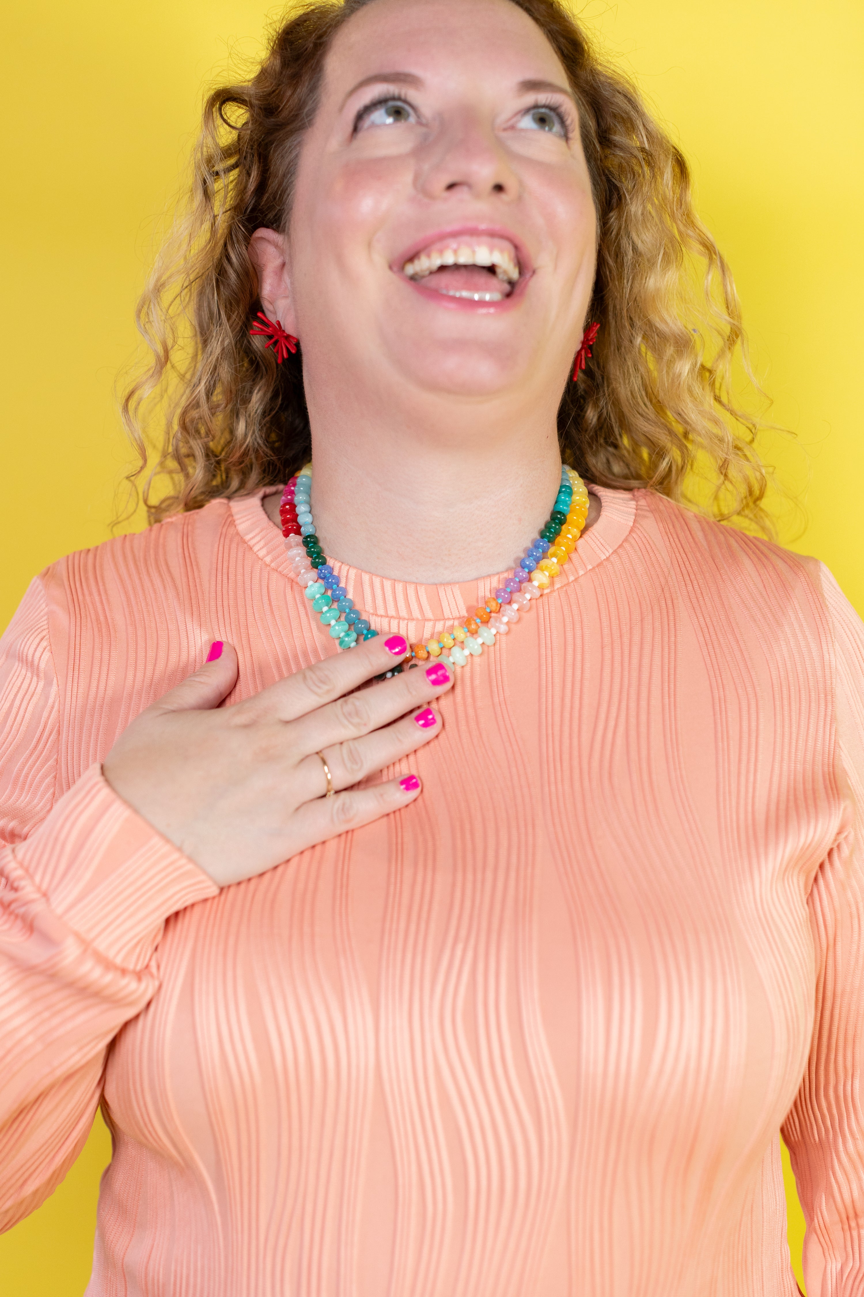 Full Spectrum Stunner Glass Beaded Necklace