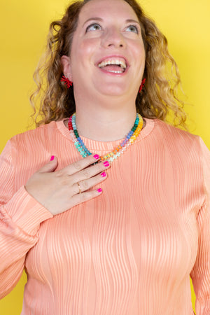 Full Spectrum Stunner Glass Beaded Necklace