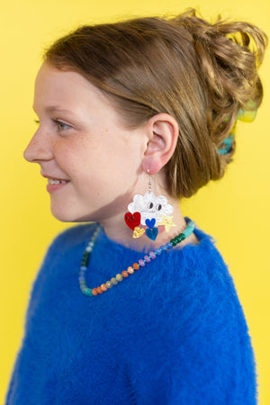 Full Spectrum Stunner Glass Beaded Necklace