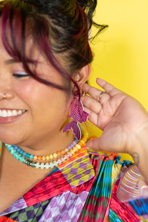 Catch Me if You Glam Fish Earrings