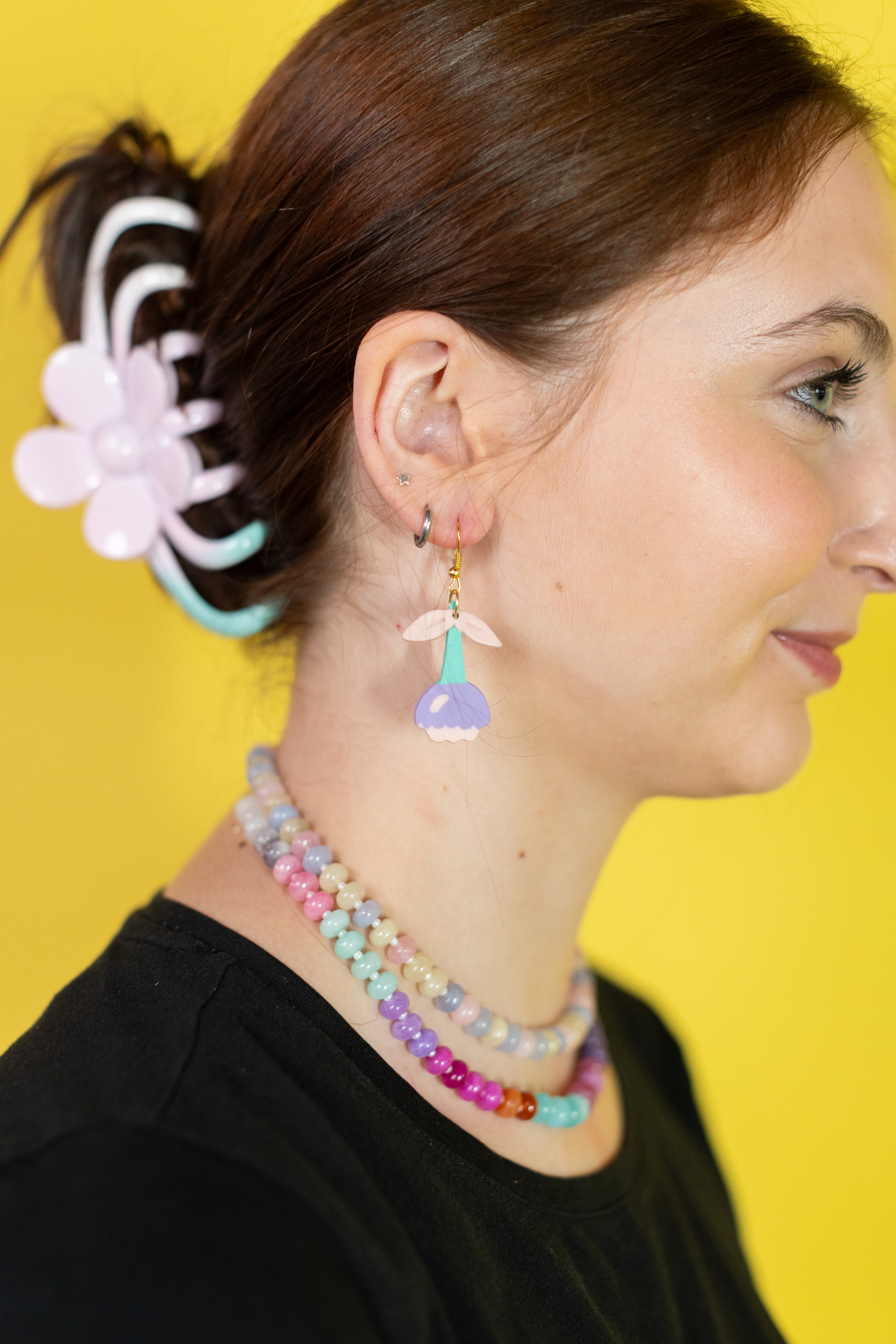 Pastel it On Glass Beaded Necklace