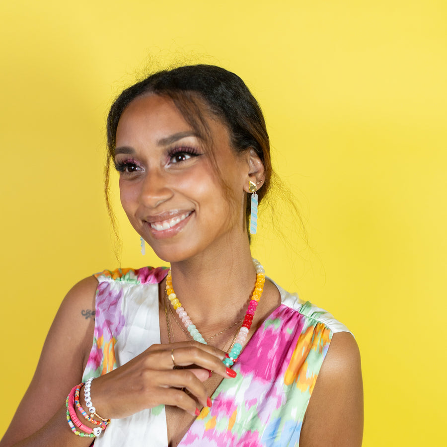 The Rainbow Connection Glass Beaded Necklace