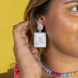 Once Upon a Time Book Earrings