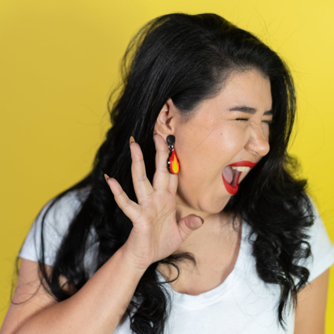 Playing with Fire Earrings