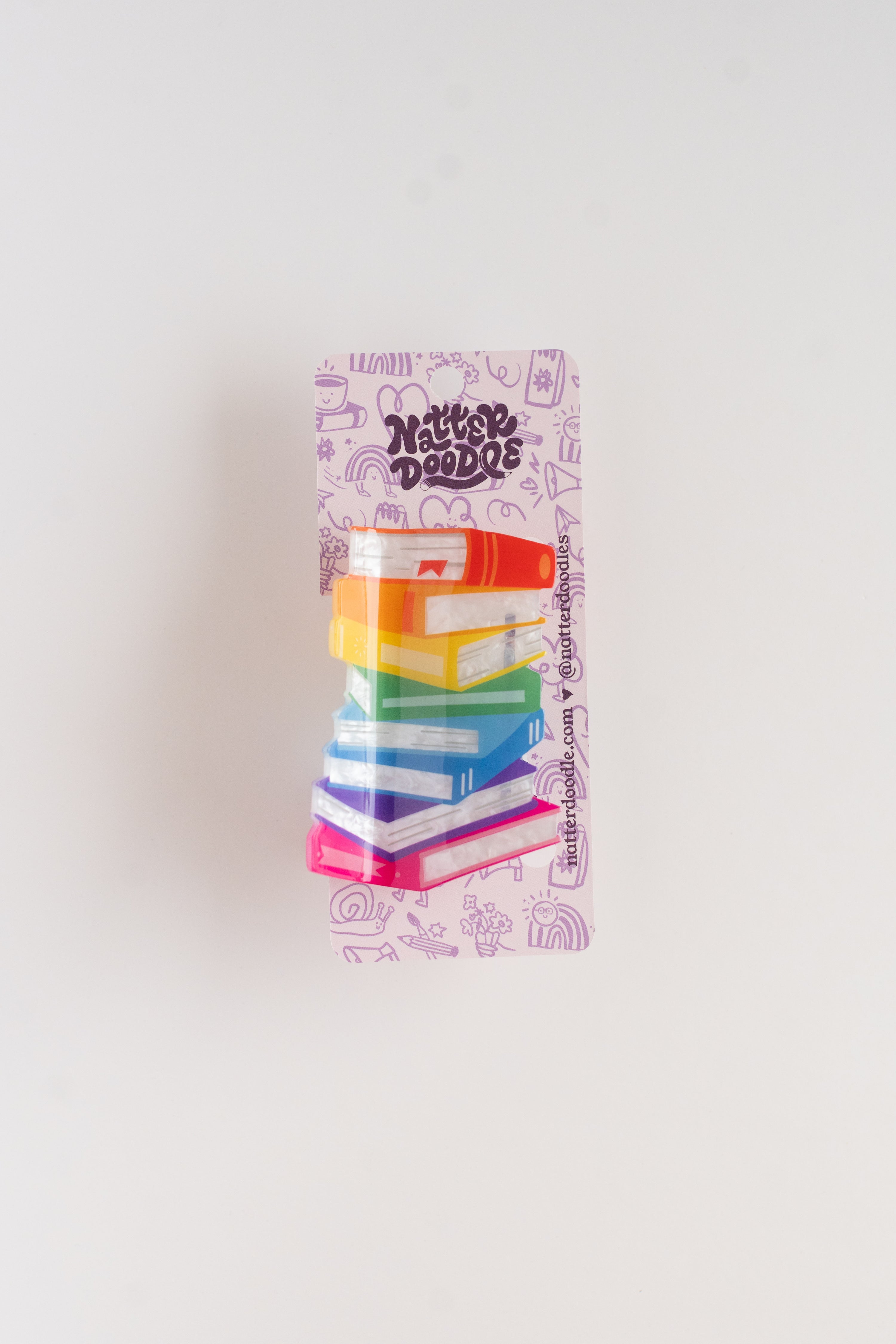 Booked Solid Book Stack Hair Claw